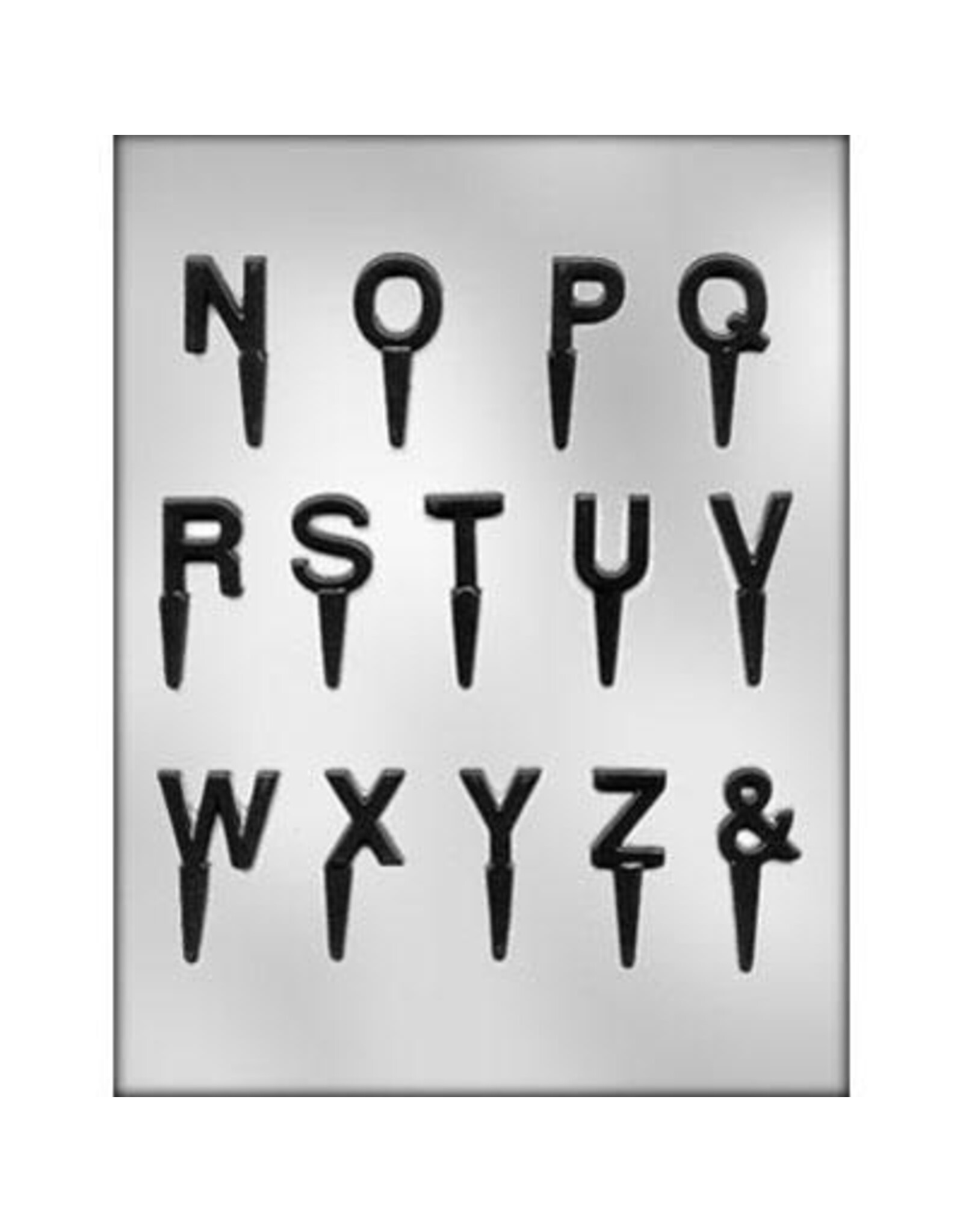 Letter N-Z Chocopick Mold
