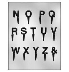 Letter N-Z Chocopick Mold