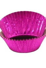 Mini Hot Pink Foil Baking Cup (40-50ct)
