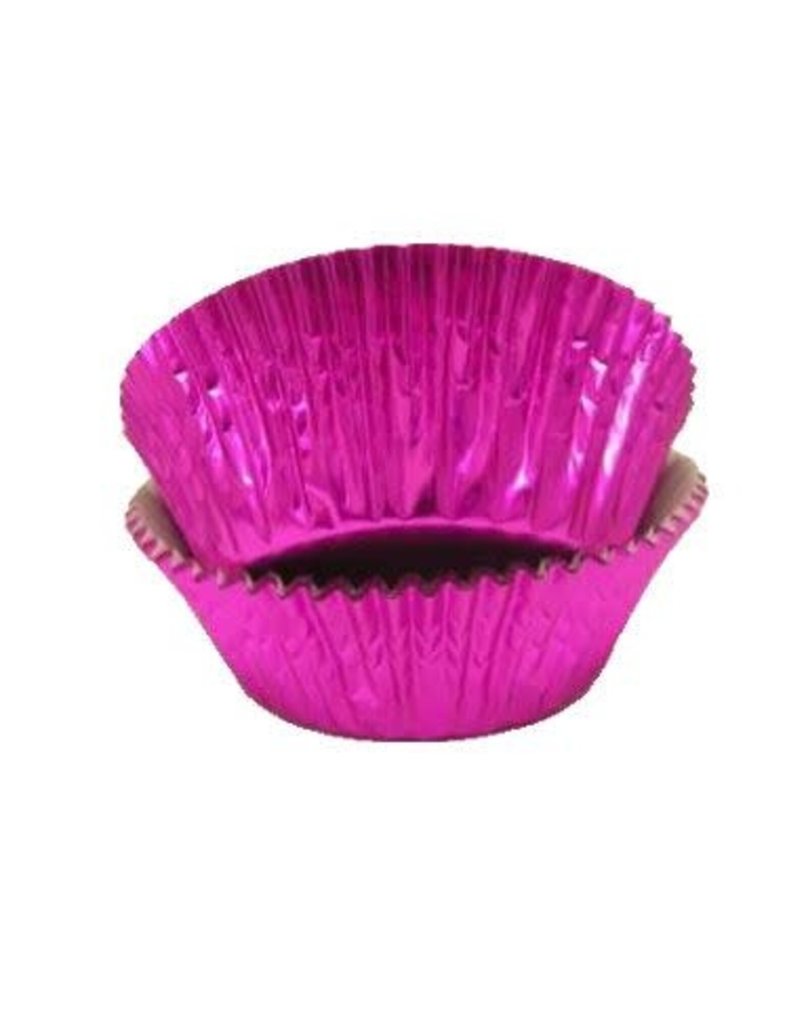 Mini Hot Pink Foil Baking Cup (40-50ct)