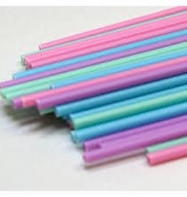Plastic Sucker Sticks (6" Pastel)50ct