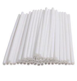 Plastic Sucker Sticks (White 4.5 inch)