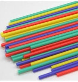 Deco Pack Plastic Sucker Sticks (6" Primary) 50ct