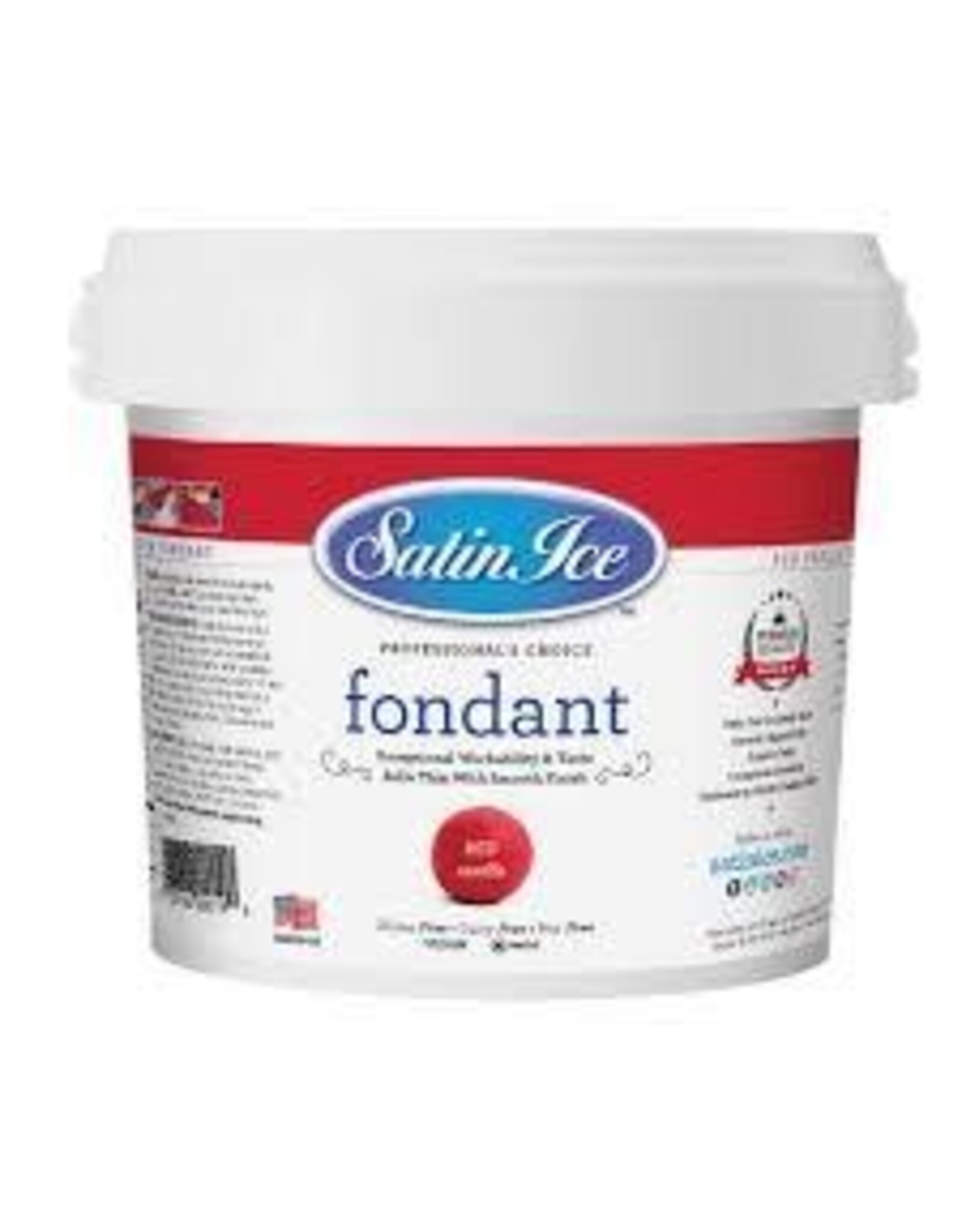 Satin Ice Rolled Fondant (Red) 2lb