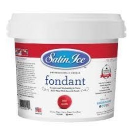 Satin Ice Rolled Fondant (Red) 2lb