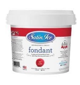 Satin Ice Rolled Fondant (Red) 2lb