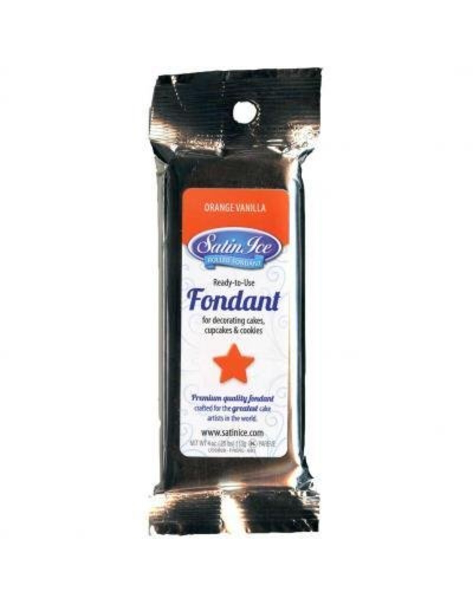 Satin Ice Fondant (Orange 4 oz)