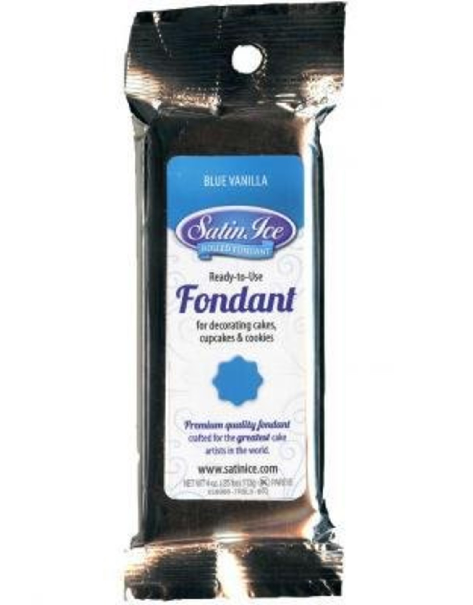 Satin Ice Fondant (Blue 4.4 oz)