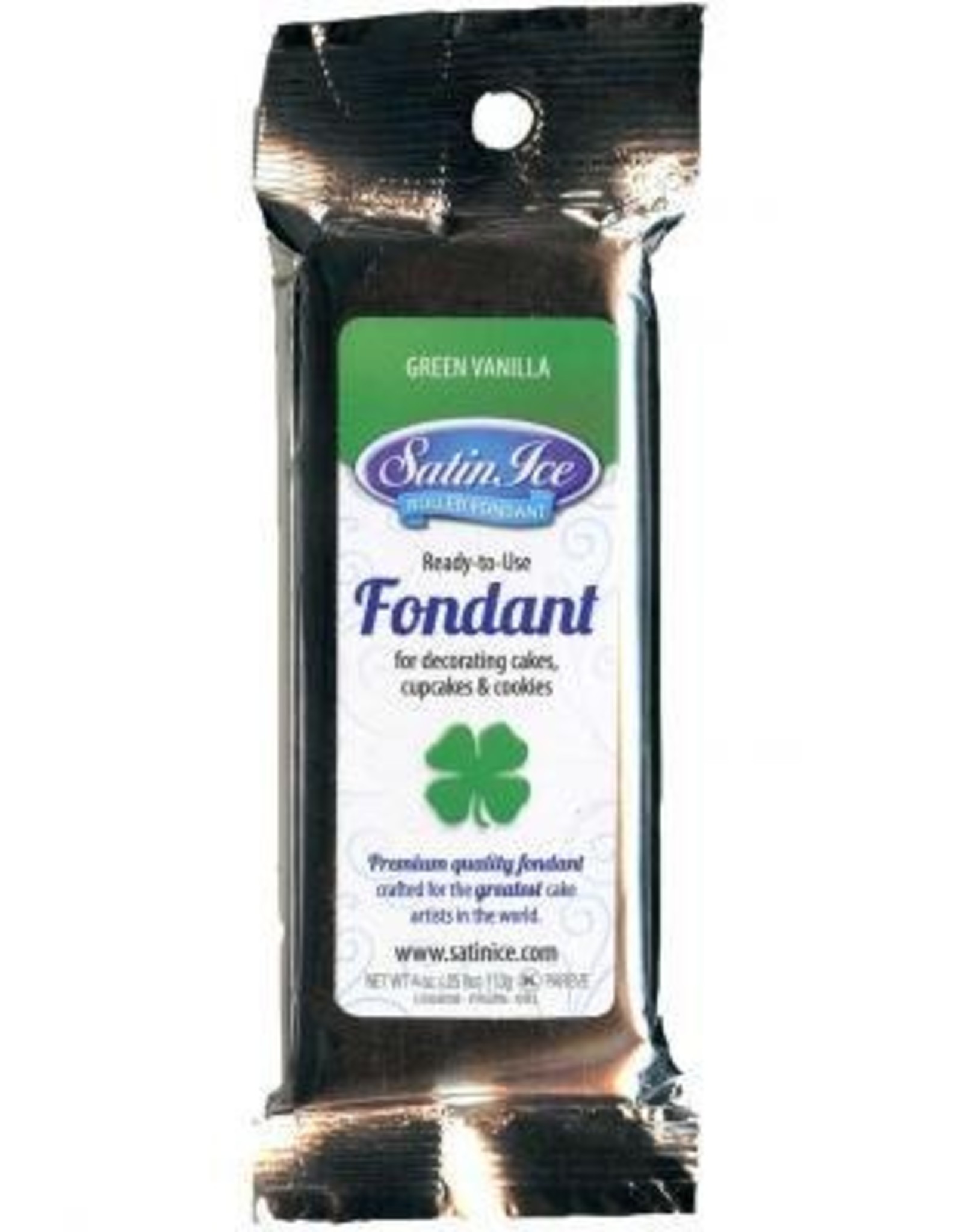 Satin Ice Fondant (Green 4.4 oz)