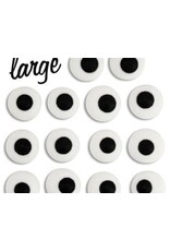 Royal Icing Eyes (1/2") White -25ct