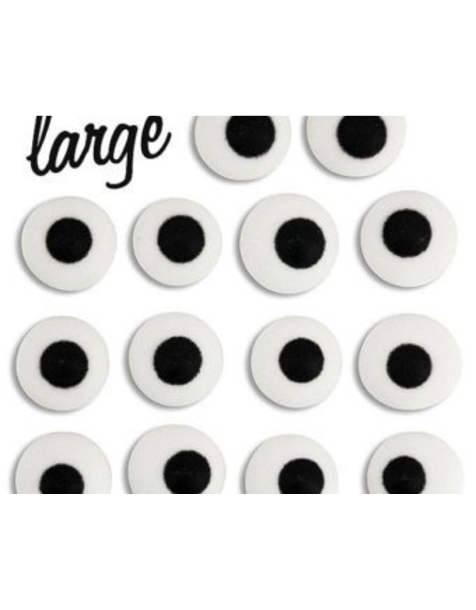 Royal Icing Eyes (1/2") White -25ct
