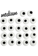 Royal Icing Eyes 3/8 inch (white) 60ct