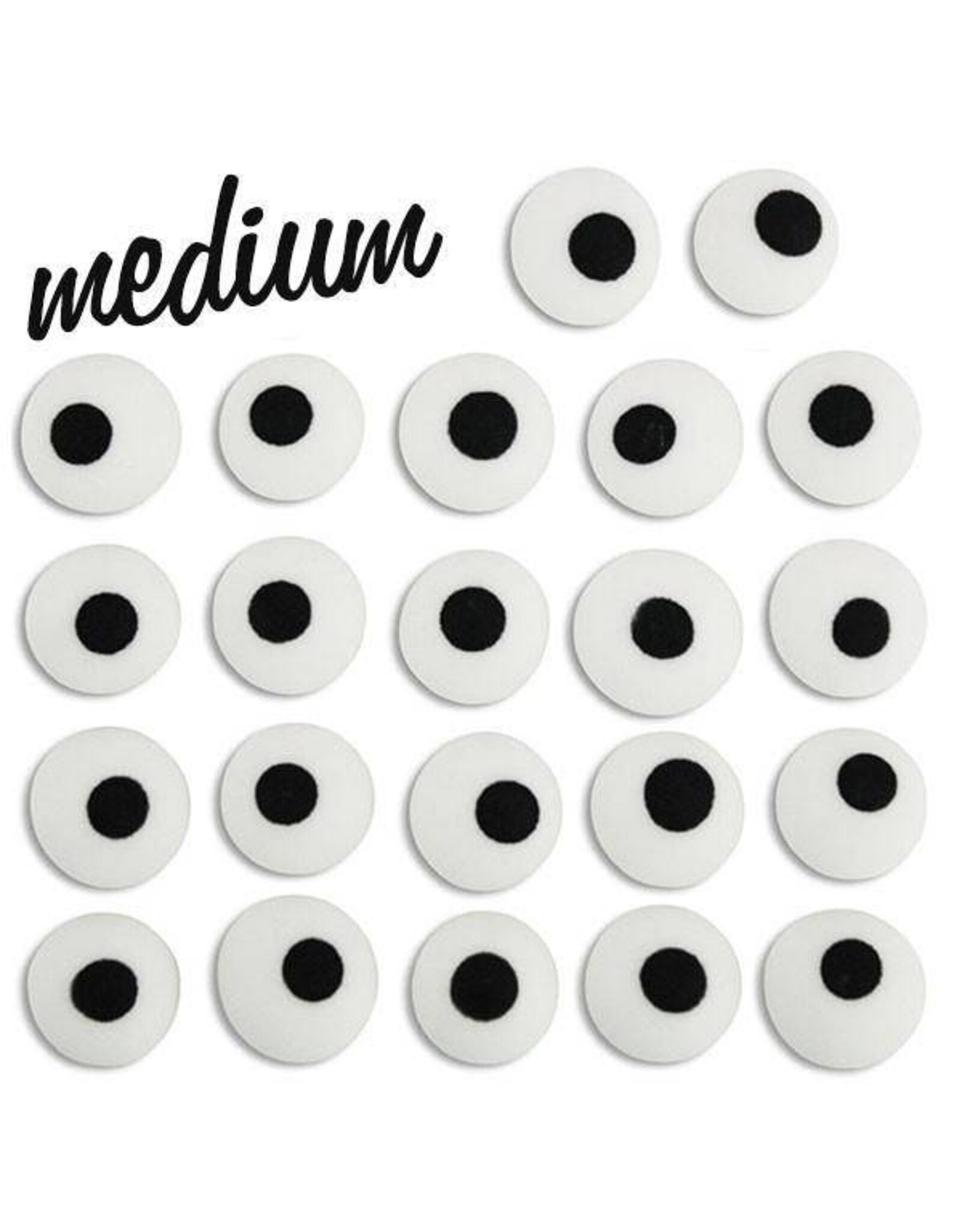 Royal Icing Eyes 3/8 inch (white) 60ct
