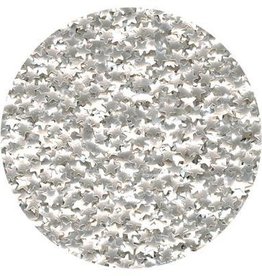 Shaped Edible Glitter (Silver Stars)