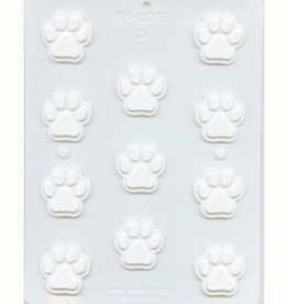 CK Products Paw Print Hard Candy Mold (1.5")