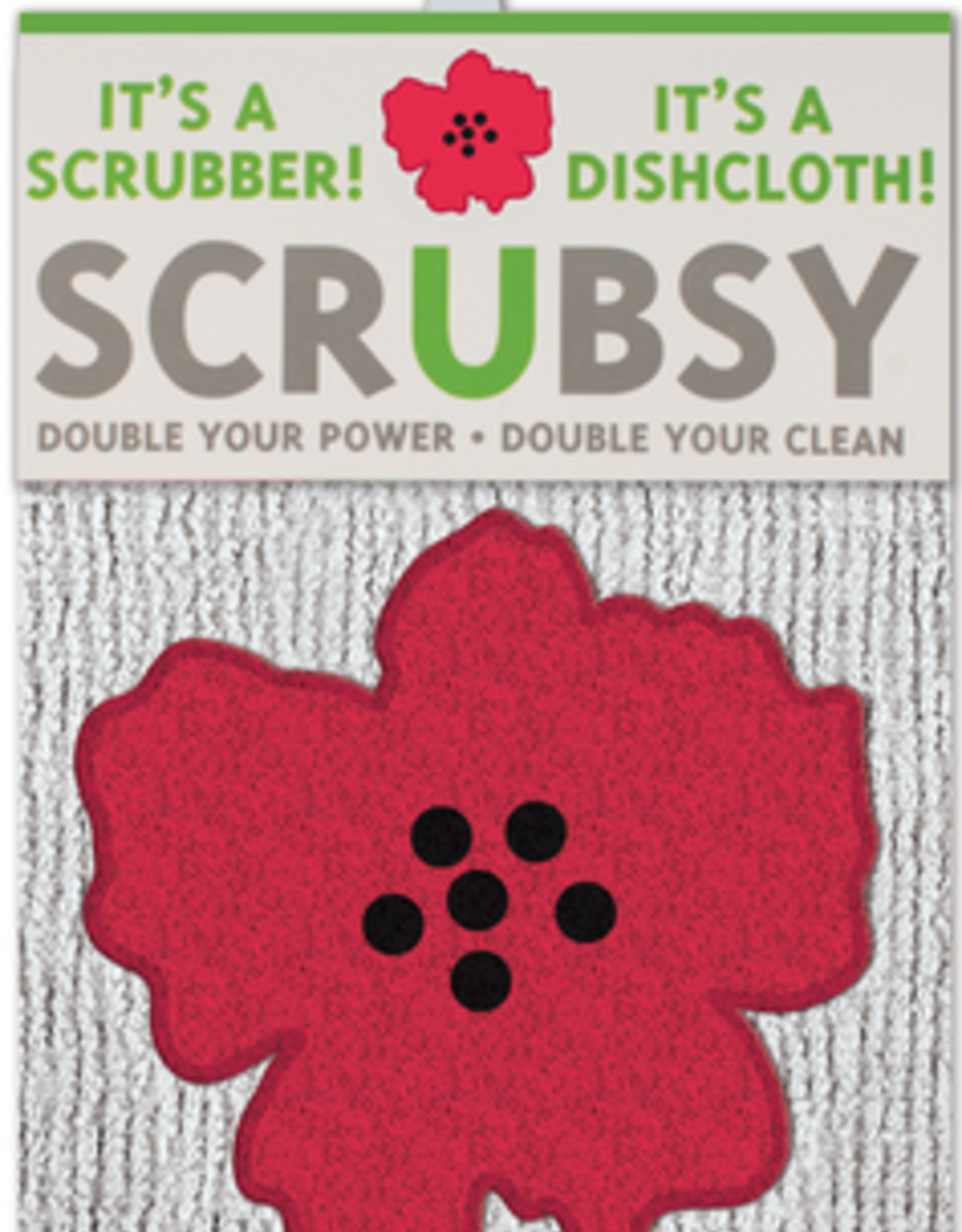 Scrubsy Cloth(New Poppy)