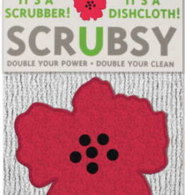 Scrubsy Cloth(New Poppy)