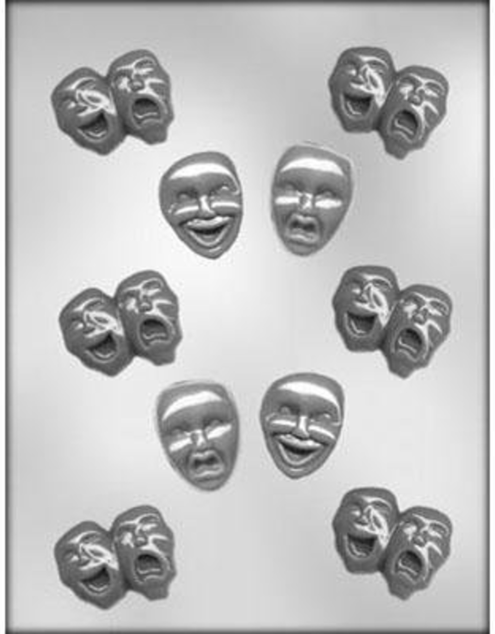 Comedy and Tragedy Sucker Chocolate Mold