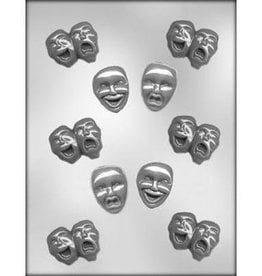 Comedy and Tragedy Sucker Chocolate Mold