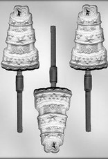 Decorated Wedding Cake Chocolate Sucker Mold