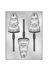 Decorated Wedding Cake Chocolate Sucker Mold