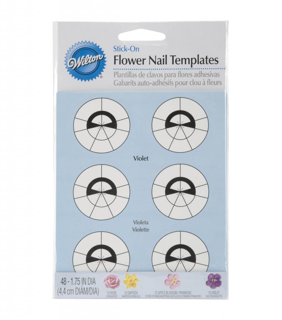 Wilton Flower Nail Templates Sweet Baking Supply Wilton Flower Nail Templates Sweet Baking Supply