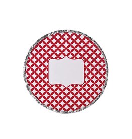 Foil Pan Scarlet Medallion (Red)