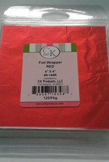 Foil Wrappers (Red 4x4)