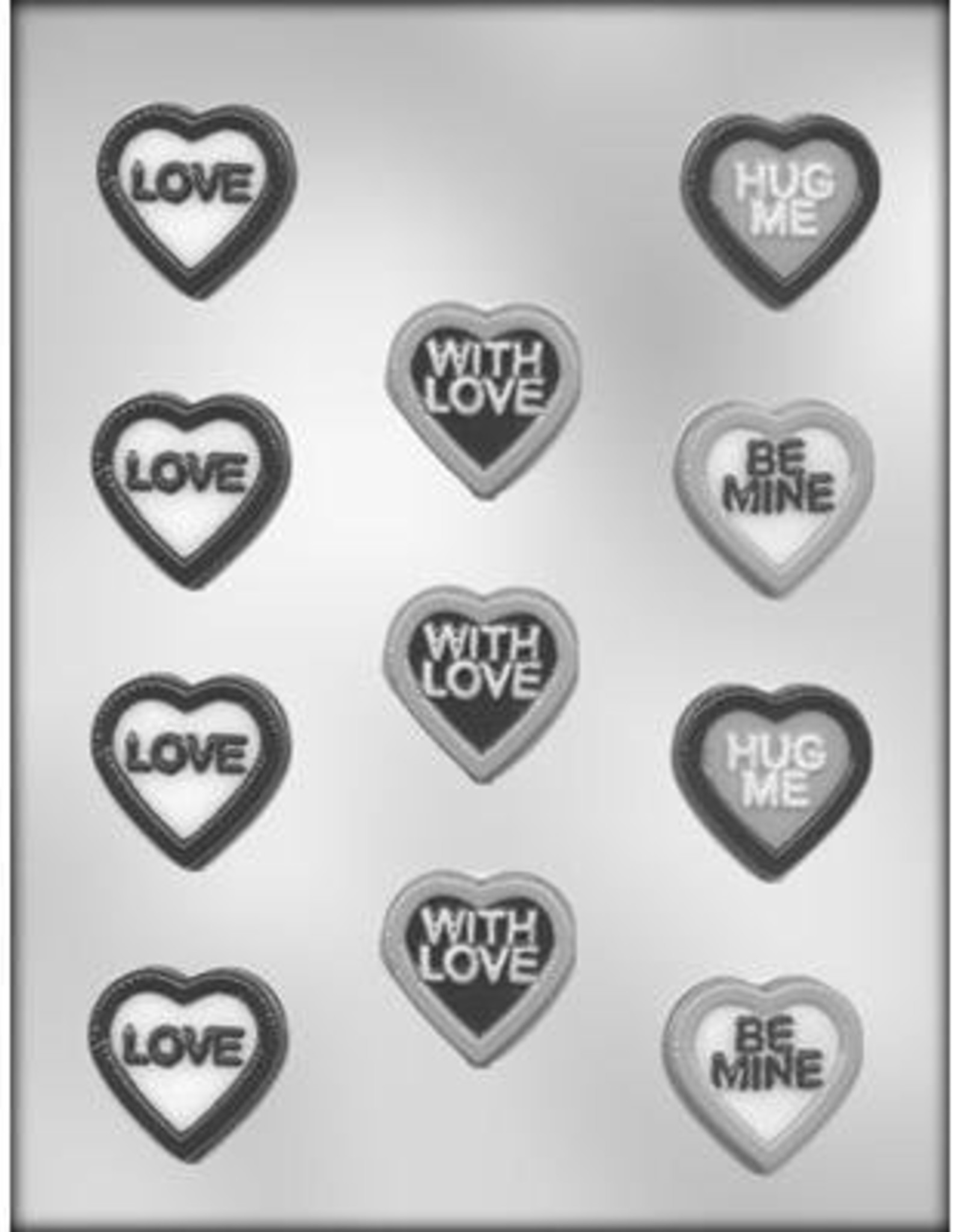 Heart with Message Chocolate Mold