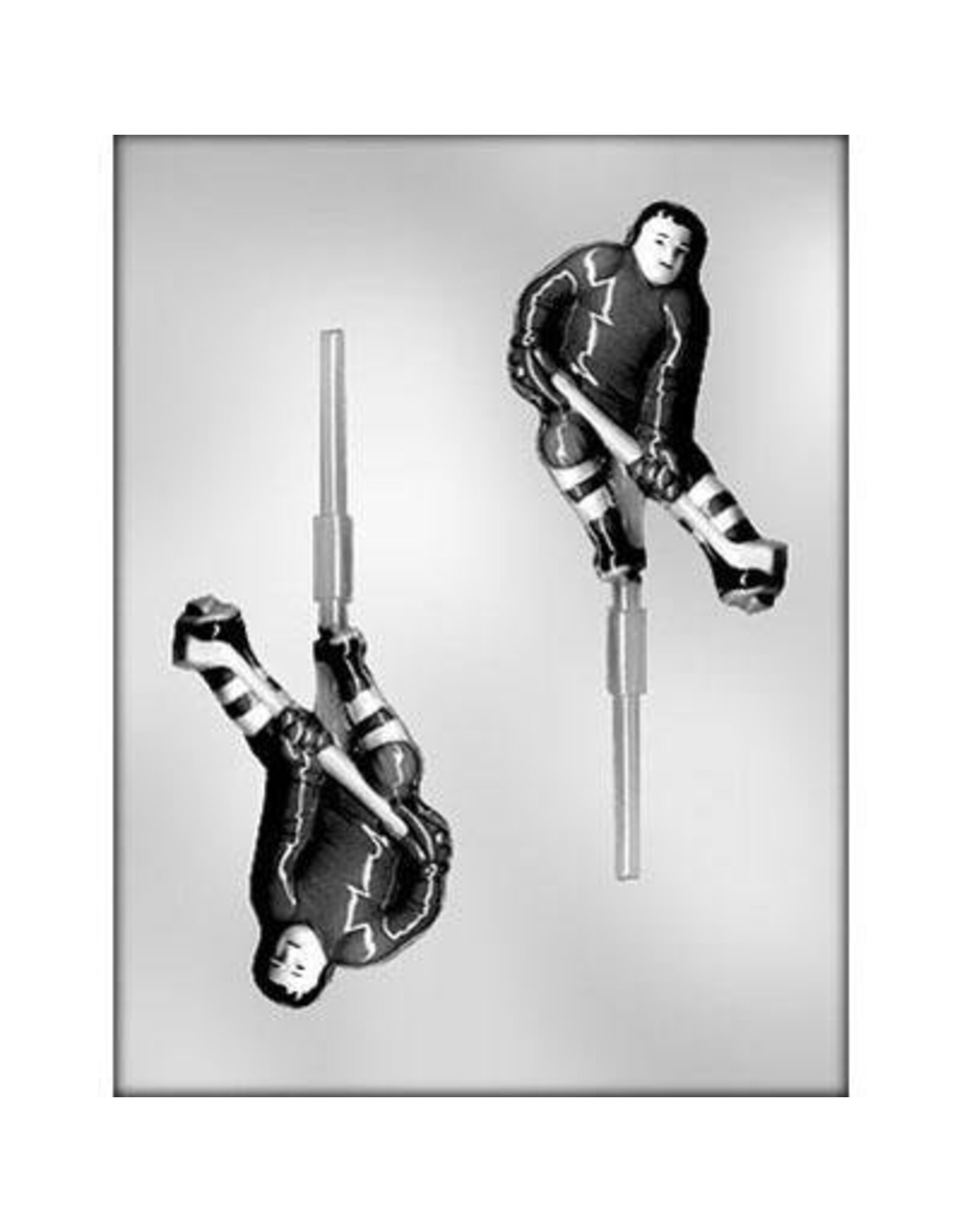 Hockey Player Chocolate Sucker Mold