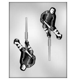 Hockey Player Chocolate Sucker Mold