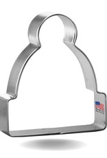 Beanie Hat/Stocking Cap Cookie Cutter (3.5")