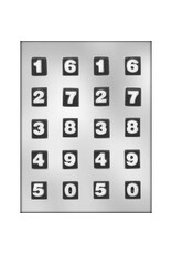 Numbers Chocolate Mold (Block Style)