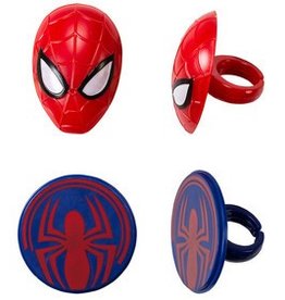 Spider-Man Mask and Spider Rings (12 per pkg)