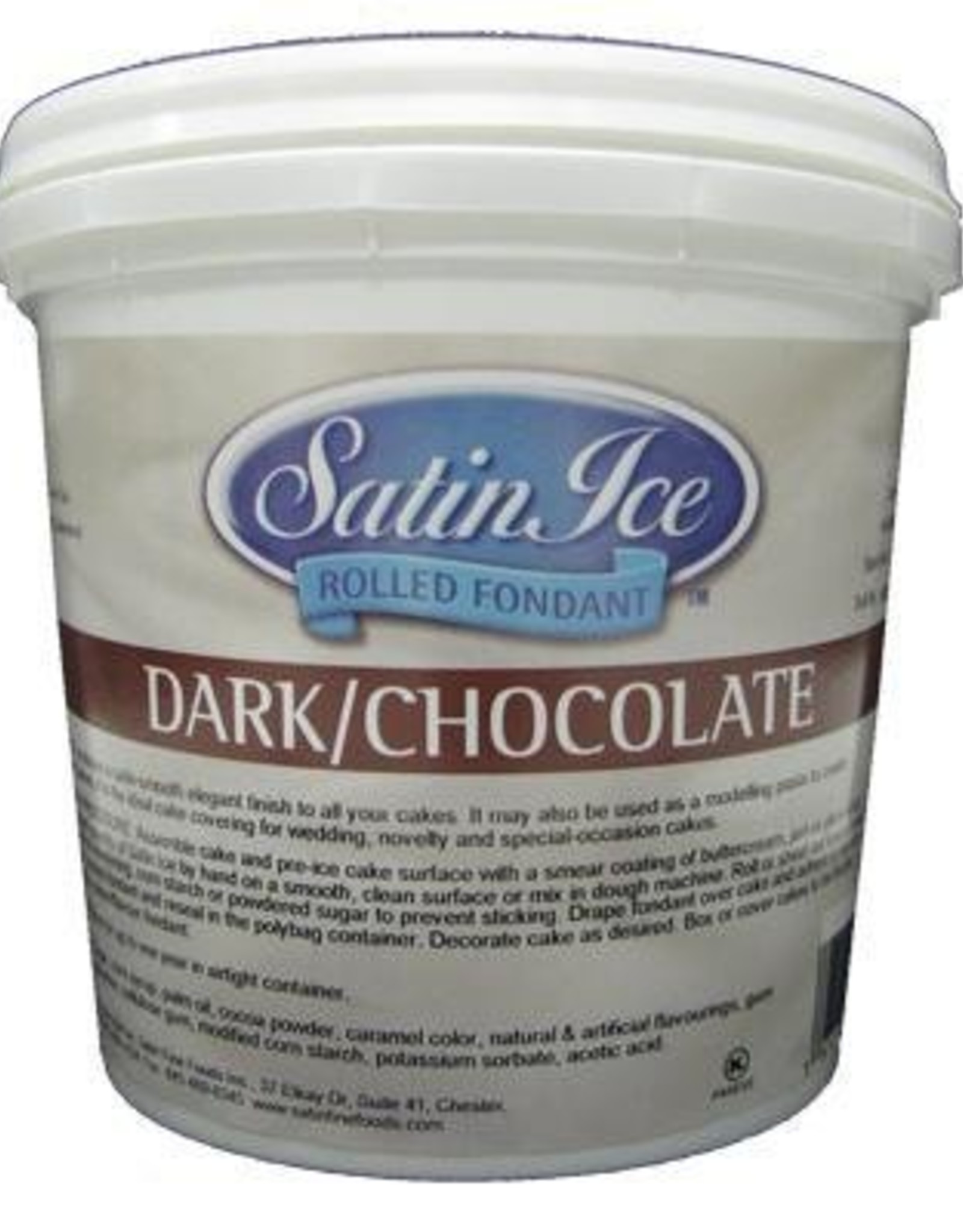 Satin Ice Fondant (Dark/Chocolate) 2 lb.