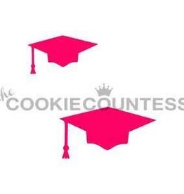 The Cookie Countess Stencil (Grad Cap - 2 sizes)