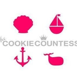 Cookie Countess The Cookie Countess Stencil (Nautical 4-some)