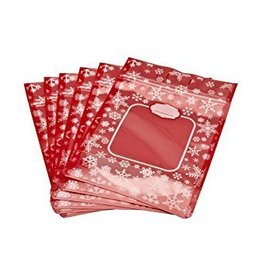 Treat Totes, 6pk ( Red Snowflake) 6 count