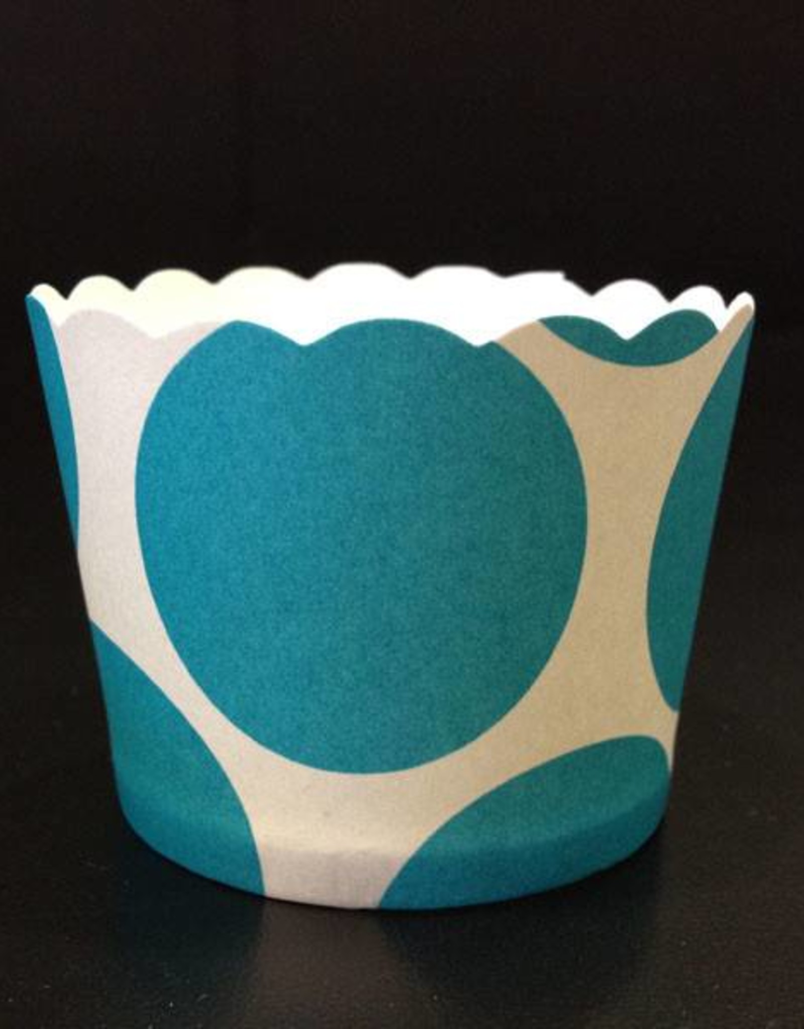 Turquoise Dot Straight Sided Cups