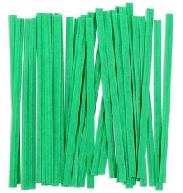 Twist Ties (Green) 25ct