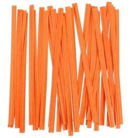 Twist Ties (Orange) 25ct