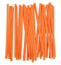 Twist Ties (Orange) 25ct