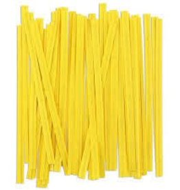 Twist Ties (Yellow) 25ct