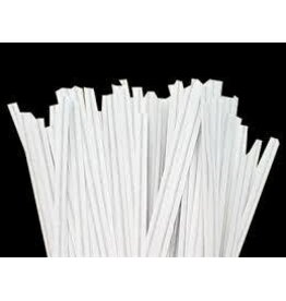 Twist Ties (White) 25ct