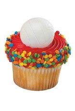 Deco Pack Volleyball Cupcake Rings