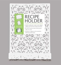 White Metal Recipe Holder