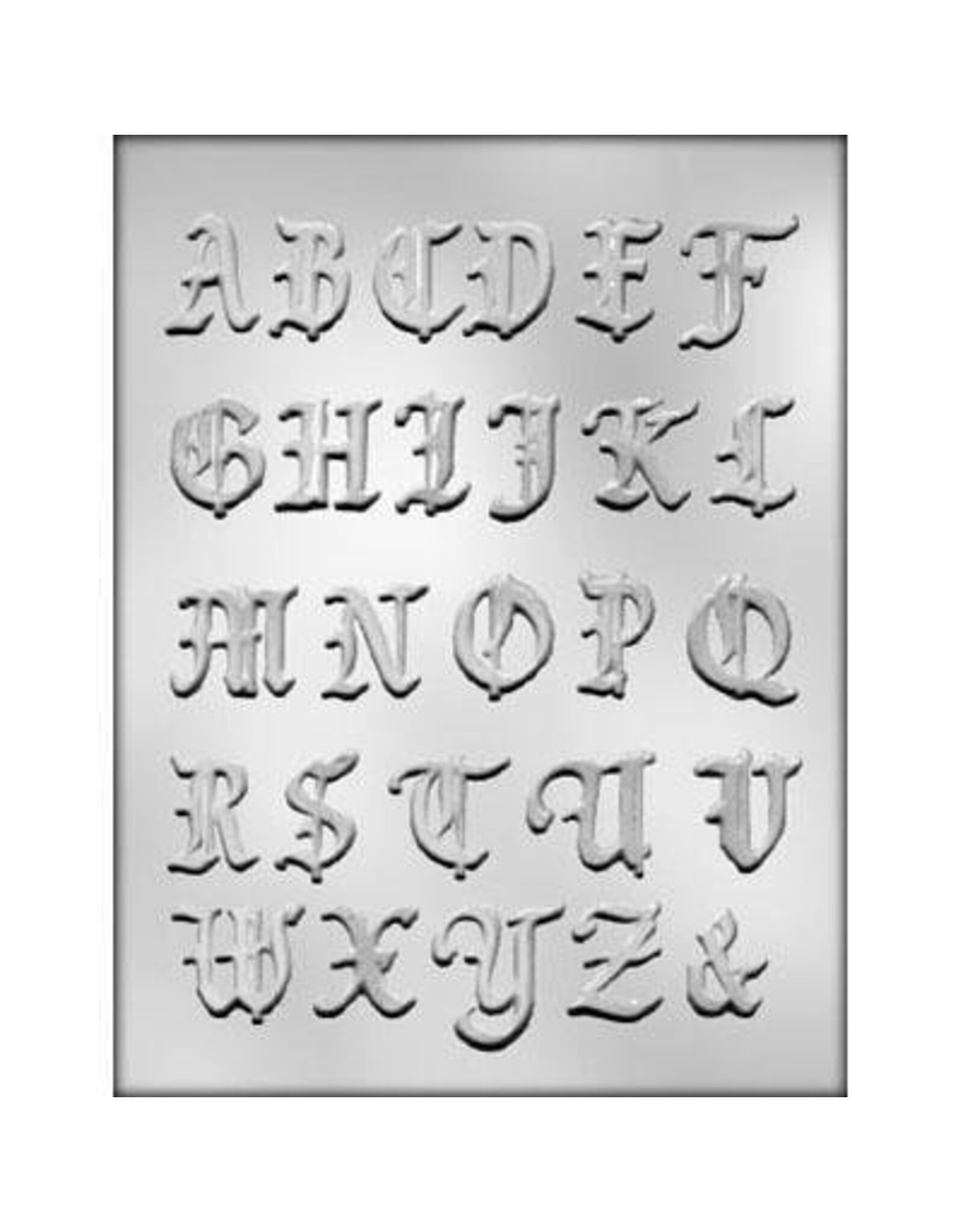 Alphabet Chocolate Mold (1-3/8 inch)