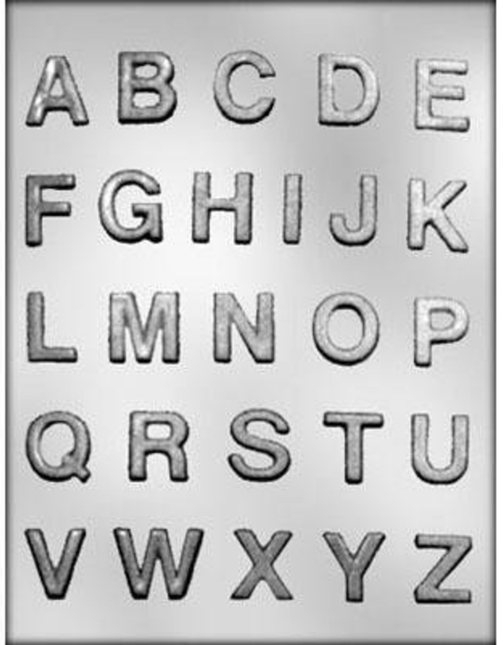 CK Products Alphabet Chocolate Mold (1 inch block letters) Sweet