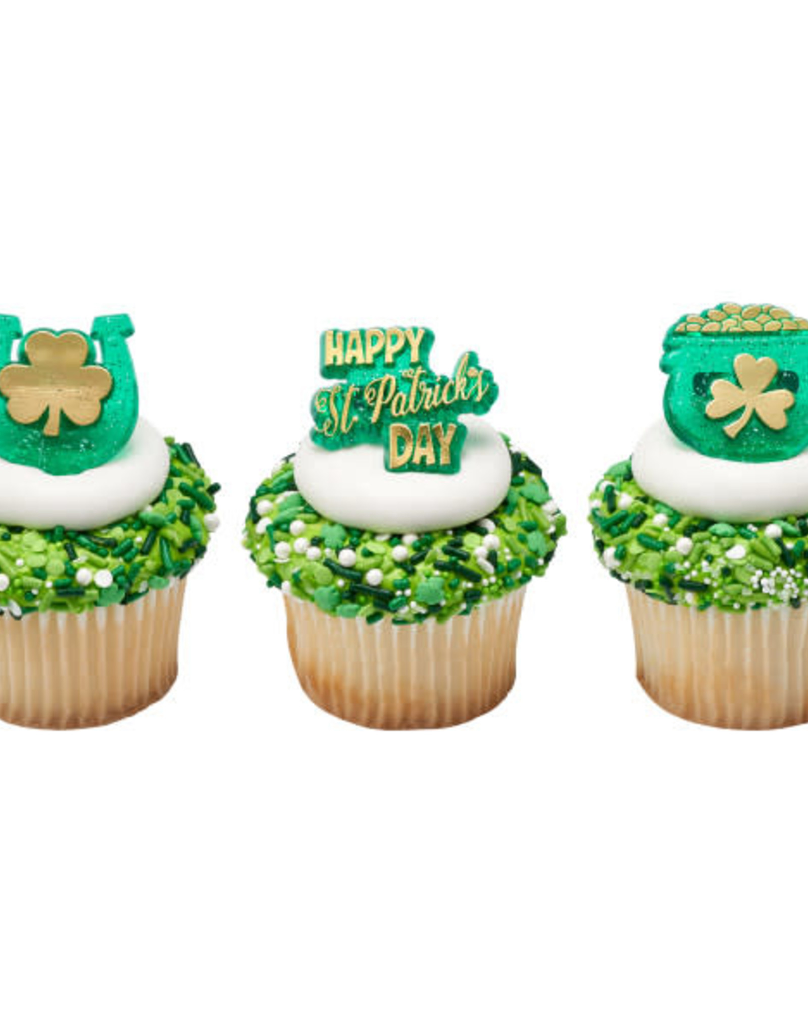 Pot of Gold Assorted Cupcake Rings (12ct)
