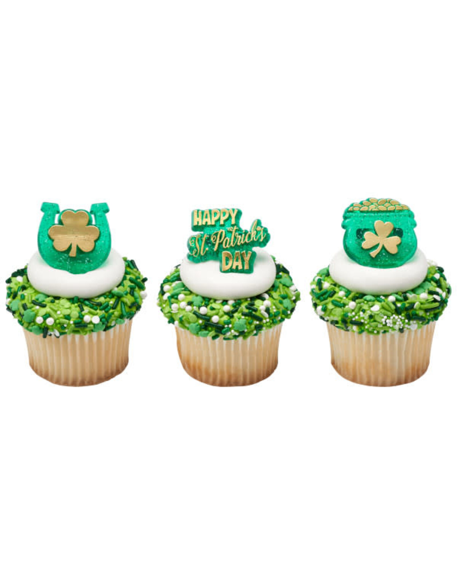 Pot of Gold Assorted Cupcake Rings (12ct)